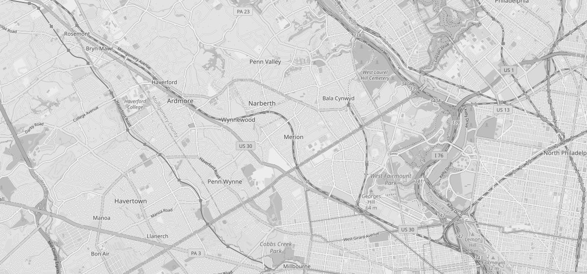 Map of Merion Station, PA
